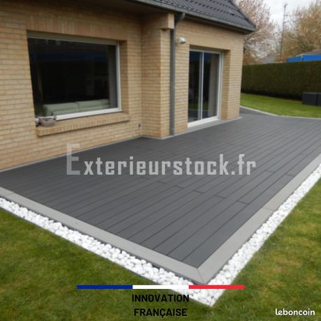 Terrasse Composite Gris Anthracite EC102 Qualité Pro à Prix
