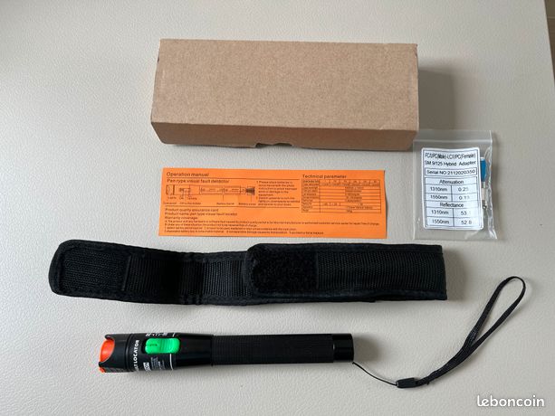 Testeur de Câble à fibre d'optique, localisateur visuel de défaut