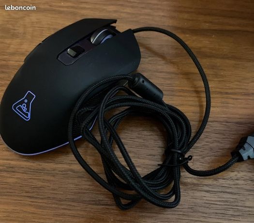 The G-Lab Kult Helium Souris Gamer Filaire USB Rétroéclairage LED 7 Couleurs