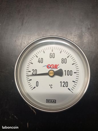 Thermomètre à cadran et doigt de gant