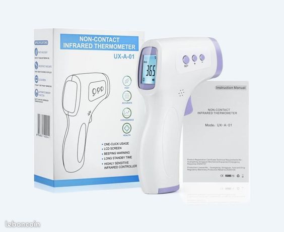Thermomètre infrarouge sans contact température laser