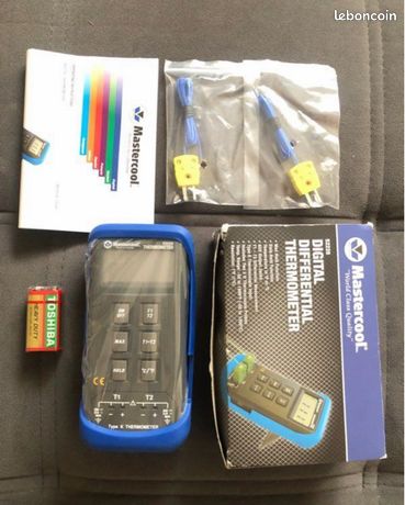 Thermomètre Mastercool numérique de différentiel de température Neuf 52228 climatisation / chauffage