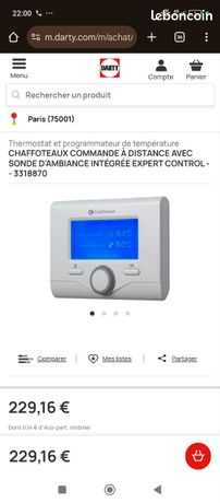 Thermostat chaffoteaux matrix evo neutral