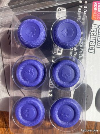 Thumbs Grip Set Steamdeck ROG ally Skull&co violet purple