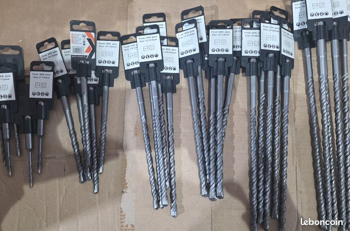 Titre Gros Lot 30 Forets \mathbf{SDS} Plus Neufs - 6 Tailles 6x110 à 10x310 mm