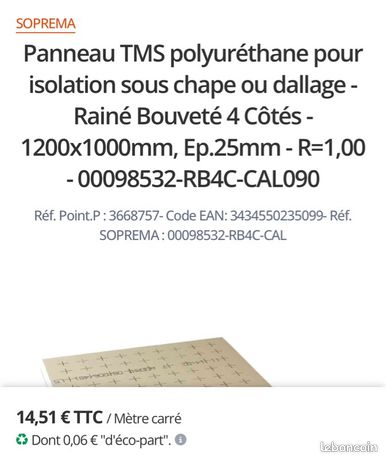 TMS loriginal de 25 mm 23m2 disponible
