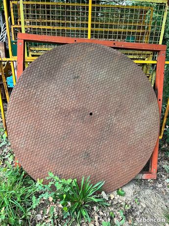 Tôle fer larmée ronde (150cms)