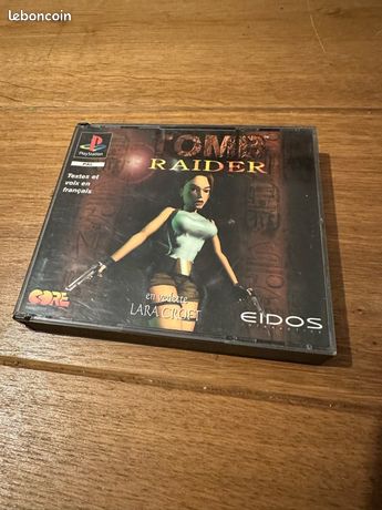 Tomb Raider PlayStation 1 complet avec livret CD en très bon état