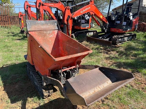Tombeurau à chenille Kubota KC 70 avec chargeur