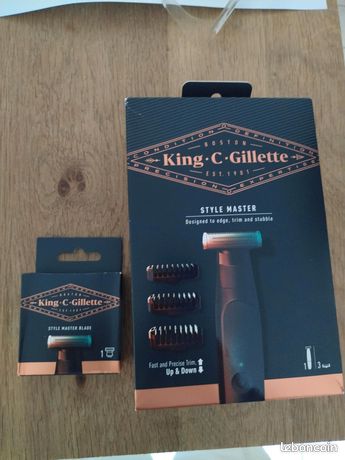 Tondeuse à barbe et corps Gillette KING C + Une lame de rechange