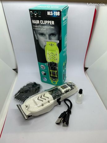 Tondeuses cheveux barbe corps blanc transparent