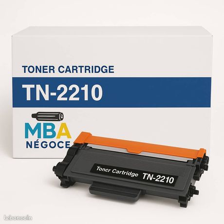 Toner Brother TN-2210 noir compatible avec plusieurs imprimantes laser Brother