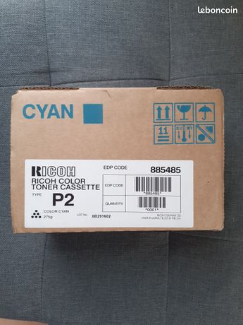 Toner / cartouche Ricoh cyan 885485 type P2