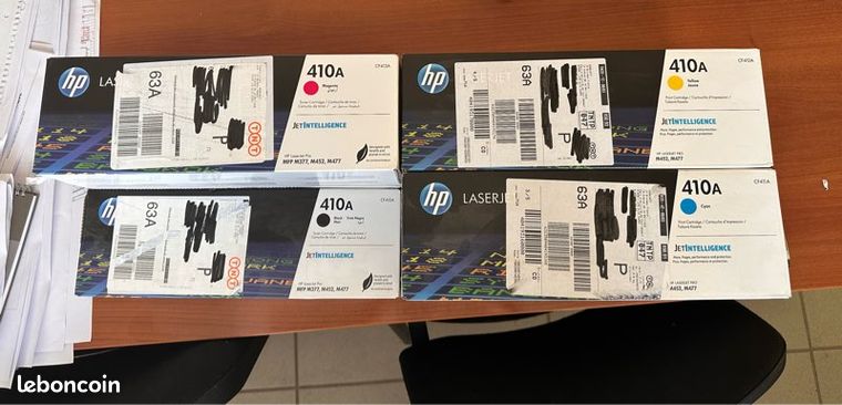 Toner HP410A 1 noir+2 cyan+2 jaunes+2 magenta 500 le