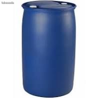 Tonneaux de 220 litres bleus recuperateur d'eau de pluie ou pour du grain