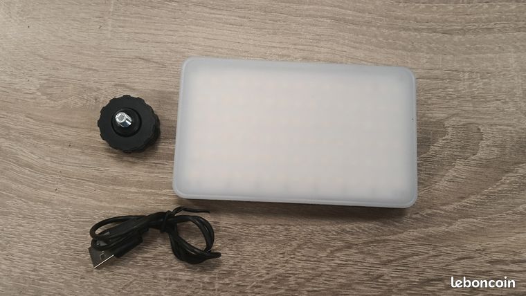 Torche led rechargeable variateur idéal photo où video