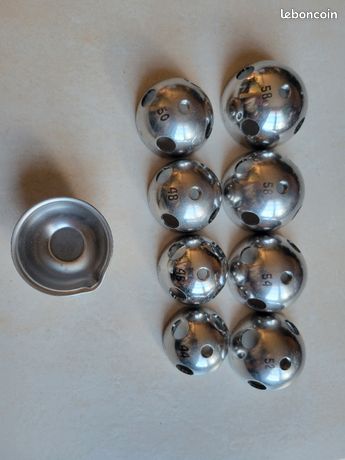 Tornier orthopédic orthopédique demi sphère inox 44mm 46mm 48mm 50mm 52mm 54mm 56mm 58mm inox médical pour chirurgie fémorale