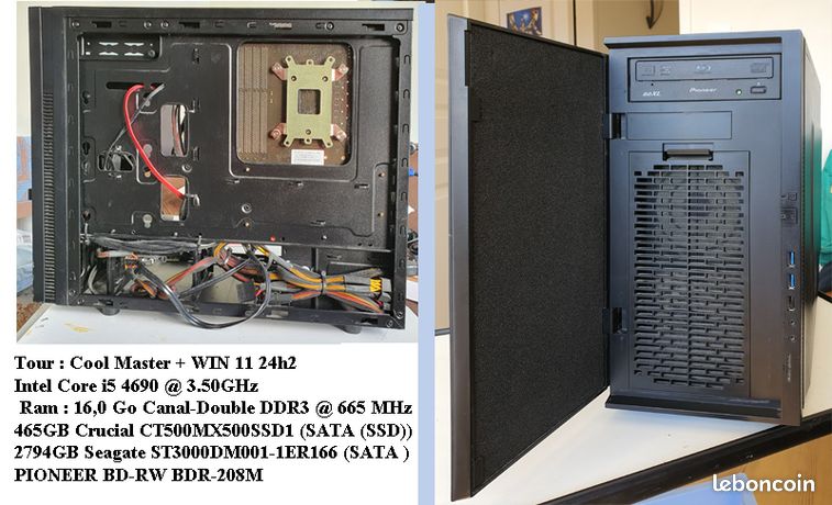 TOUR PC i5-4690 --16Go-- WIN 11 24H2