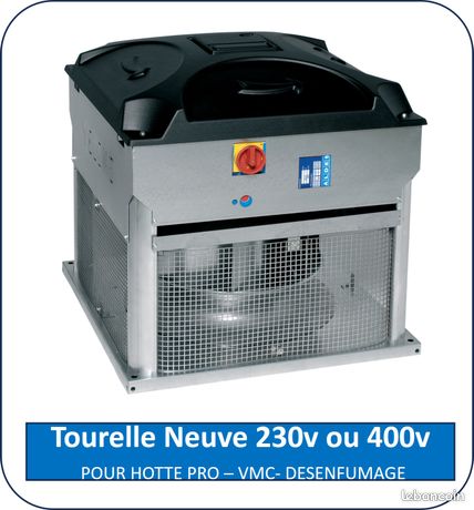 Tourelle pour extraction de hotte de cuisine pro/ restaurant ou VMC ERP