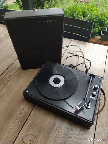 Tourne-disque valise Pathé Marconi vintage 33/45 tours