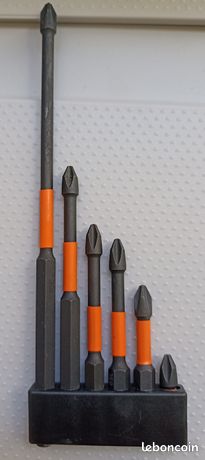 Tournevis à tête cruciforme magnétique haute dureté 6 pièces