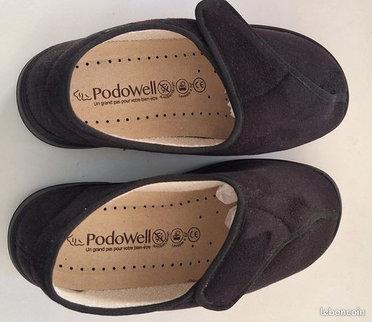 TOUT NEUFS - CHAUSSONS D'INTÉRIEUR noirs ORTHOPÉDIQUES - MIXTES - T 40