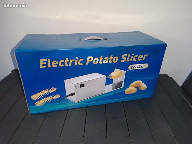 Trancheur de pomme de terre en spirale électrique