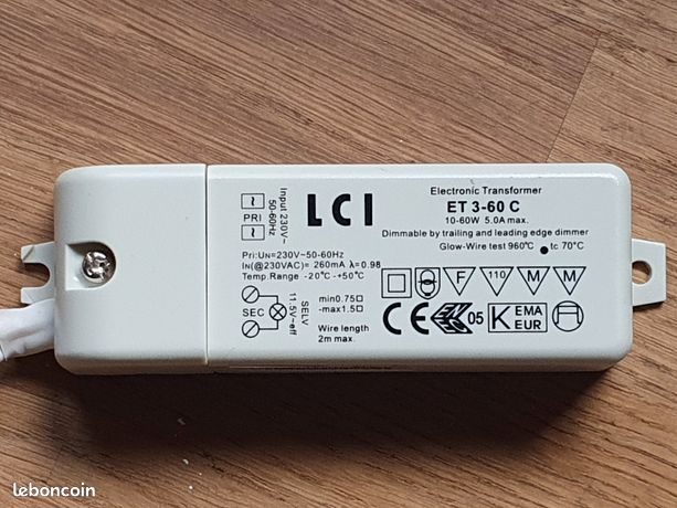 TRANSFORMATEUR électronique ET 3-60 C