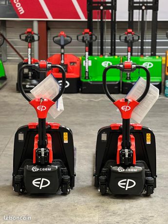 Transpalette électrique 1500kg avec roues stabilisatrices