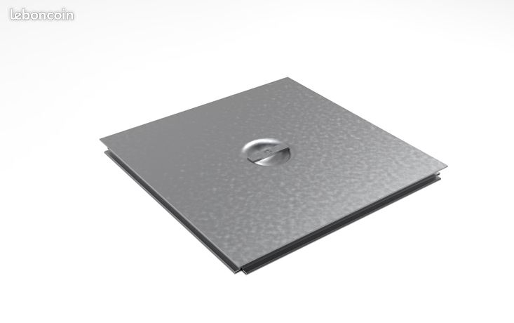 TRAPPE DE VISITE / COUVERCLE EN ACIER GALVANISÉ 800x800 avec cadre 103