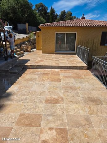 Travertin Commercial 2 Qualité Rustique Antidérapant