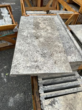 Travertin Silver Cendré QUALITÉ PREMIUM MONDIAL MARBRE