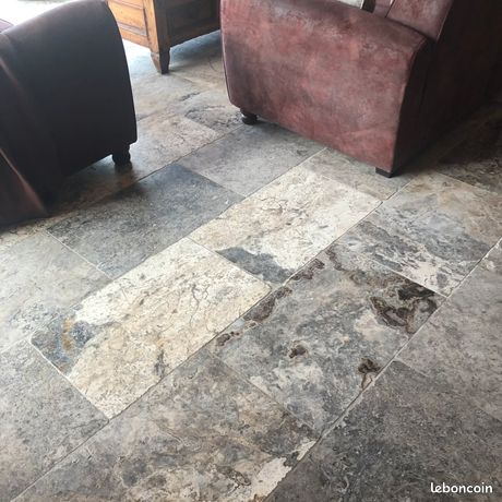 Travertin Silver Cendré QUALITÉ PREMIUM MONDIAL MARBRE