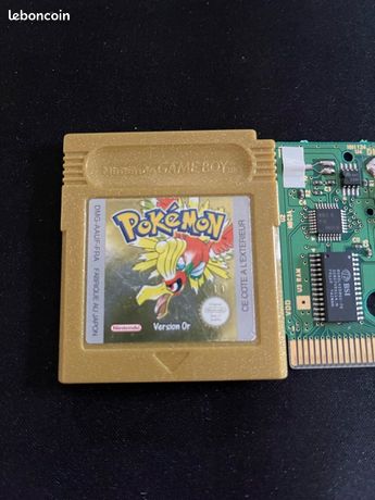 Très bel exemplaire Pokémon version or 100% game boy color pile
