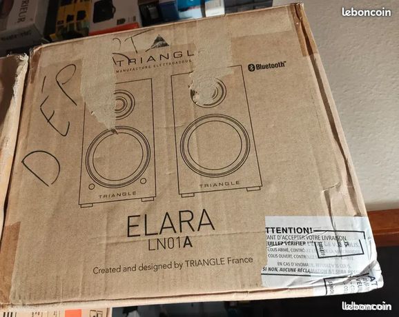 Triangle Elara LN01A active - Enceinte bibliothèque Bluetooth noire - paire