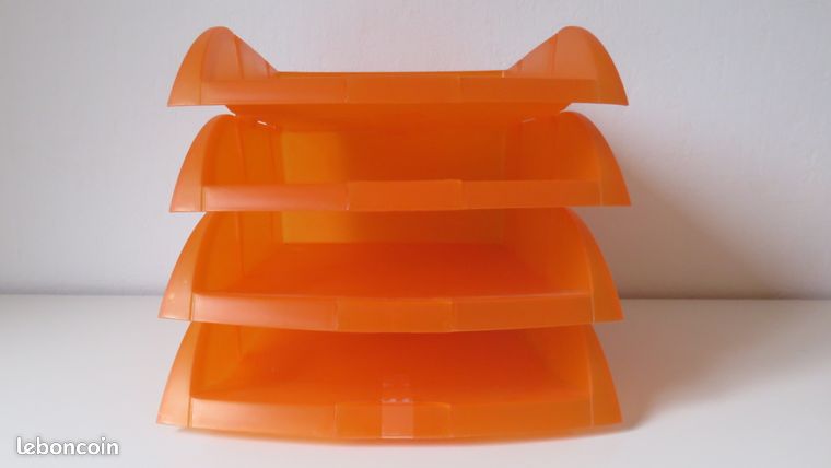 Trieur bureau orange