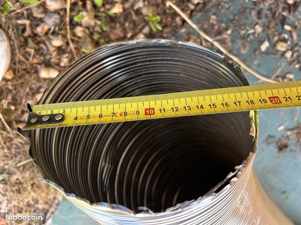 Tubage cheminée alu double peau diamètre 180 - 6,80 ml neuf