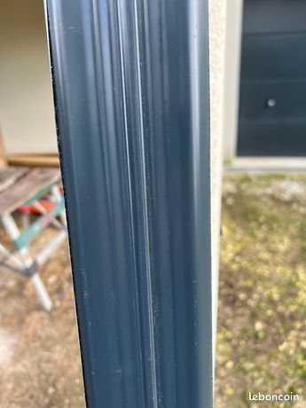 Tube de descente aluminium rectangulaire 60x80mm Gris anthracite