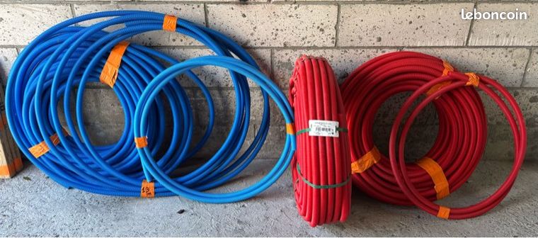Tube PER gainé EC et EF diamètre 16mm LOT