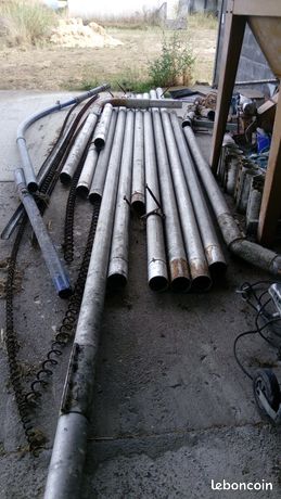 Tuyau/tube aluminium pour transport d'aliment sec