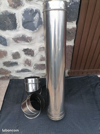 Tuyaux et coudes inox pour poêle 180 mm
