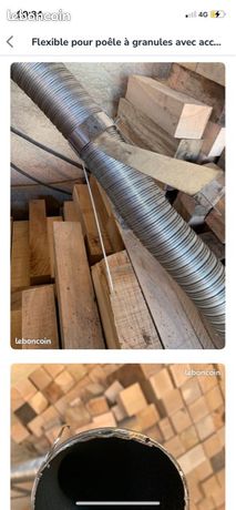 Tuyaux flexible 3m pour poêle a granule (Pellet)