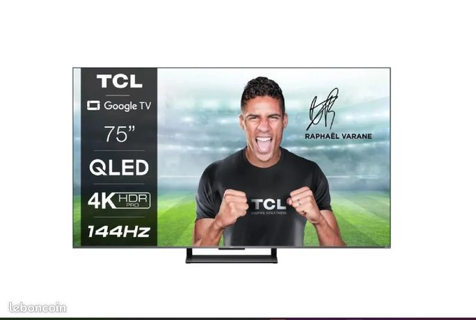✅ TV 190 cm [75"] - 144Hz - QLED - TCL 75C731 - 4K - Google TV - Dolby Atmos - Assistant Google - Game Master Pro - Alexa