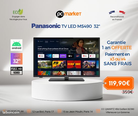 Tv Panasonic TV LED MS490 32"