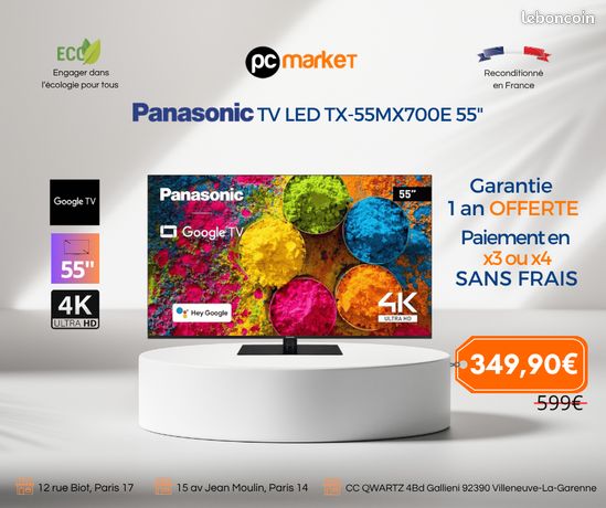 TV Panasonic TV LED TX-55MX700E 55"