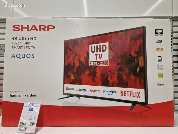 Tv sharp 40" 4k ultra hd. /