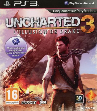 Uncharted 3 illusion de Drake jeu pour PS3 Sony