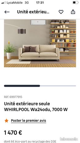 Unité extérieur whirpool