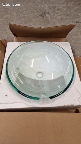 Vasque lavabo verre