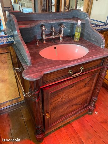 Vasque de salle de bain ancienne marbre
